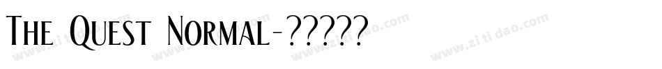 The Quest Normal字体转换